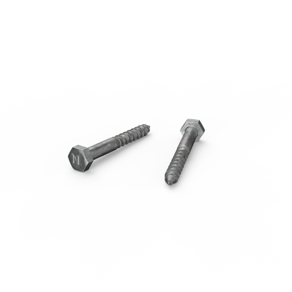 Zenith Hex Head Coach Screws - M6 x 50mm - Hot Dip Galvanised - 25 Pack