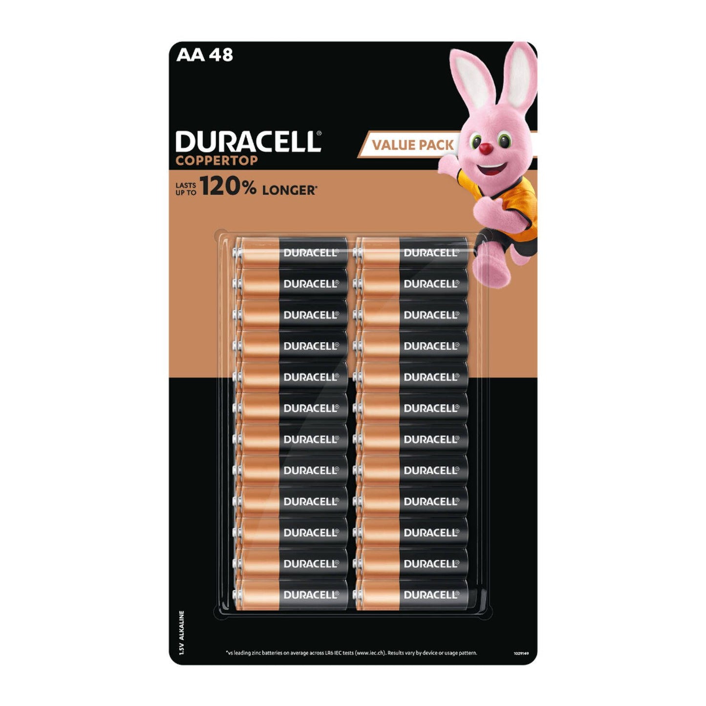 Duracell Coppertop AA Batteries - 48 Pack