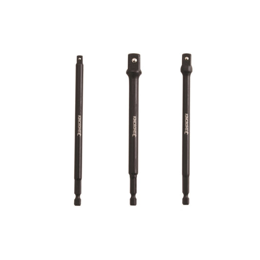 Kincrome Impact Drill Socket Adapter Set - 3 Piece - Cr-Mo - Durable