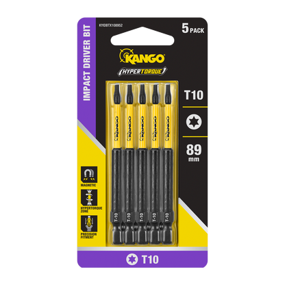 Kango HYPERTORQUE Impact Driver Bits - 89mm TX10 - 5 Pack