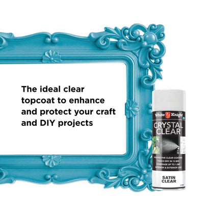 White Knight Acrylic Spray Paint - 310g - Clear Satin