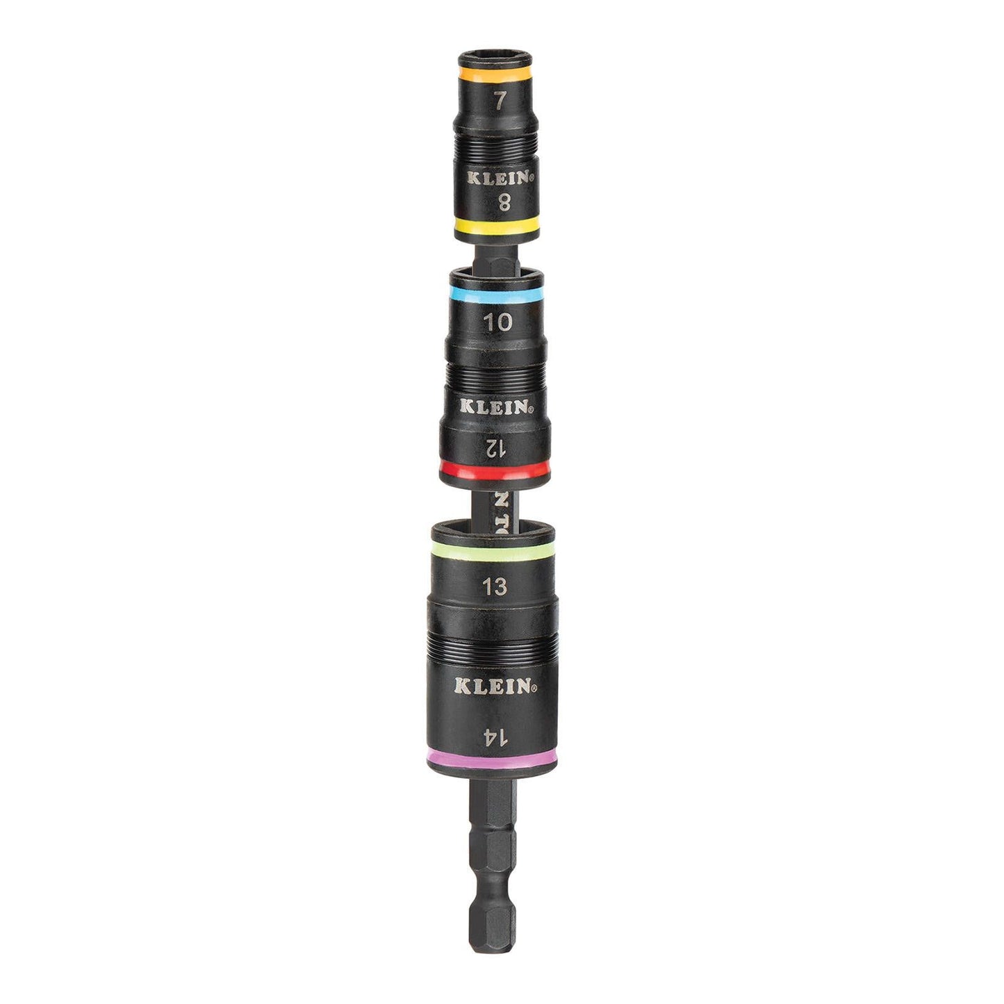 Klein 6 in 1 Impact Rated Flip Socket Set - 7-14mm