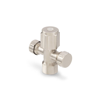 Brasshards 2 Way Cistern Tap - 15mm x 15mm - Brushed Nickel