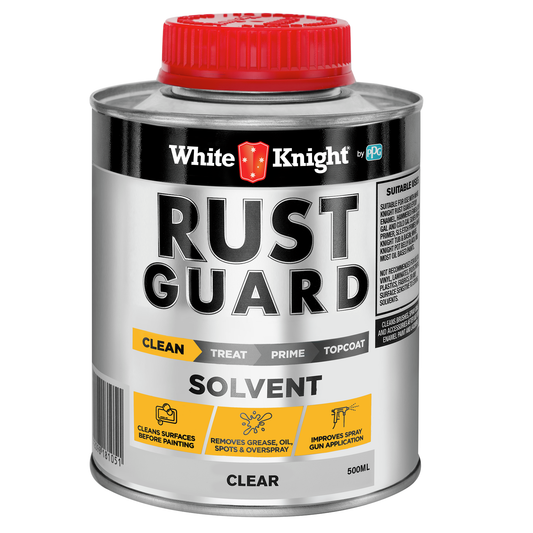 White Knight Rust Guard Solvent Cleaner - Clear 0.5L