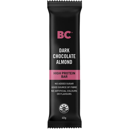 Bc Snacks Dark Chocolate & Almond High Protein Bar 40g