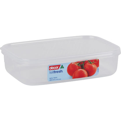 Decor Tellfresh Container, Oblong 900ml