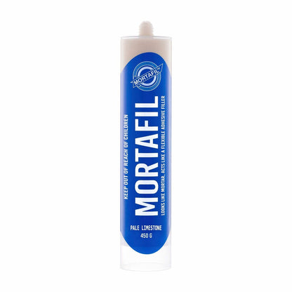 Mortafil Pale Limestone Mortar - 450g - Polymer Based - Flexible Adhesive