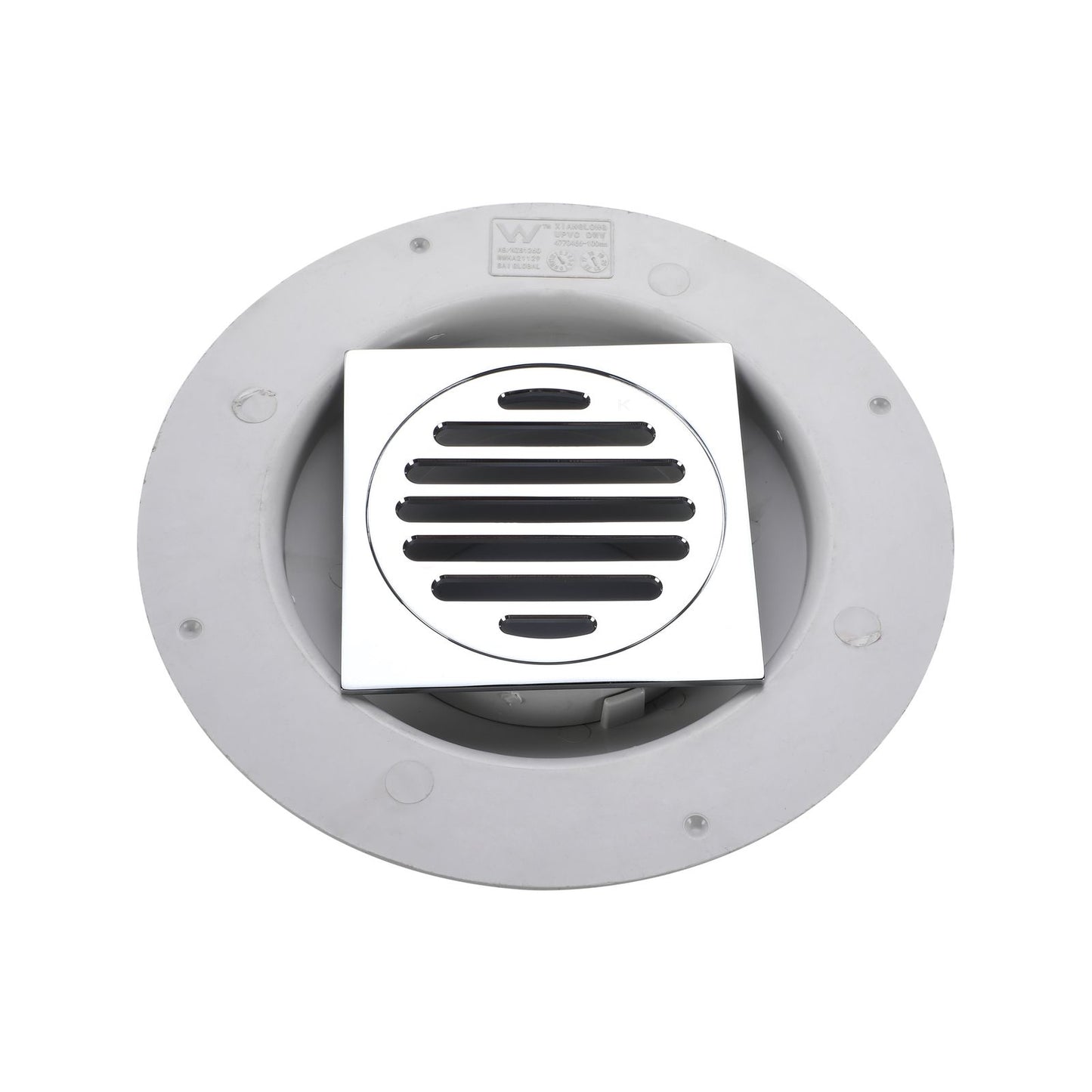Kinetic 100mm Puddle Flange Kit Square Grate