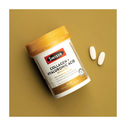 Swisse Beauty Collagen + Hyaluronic Acid Booster Supports Glowing S ... 80 pack