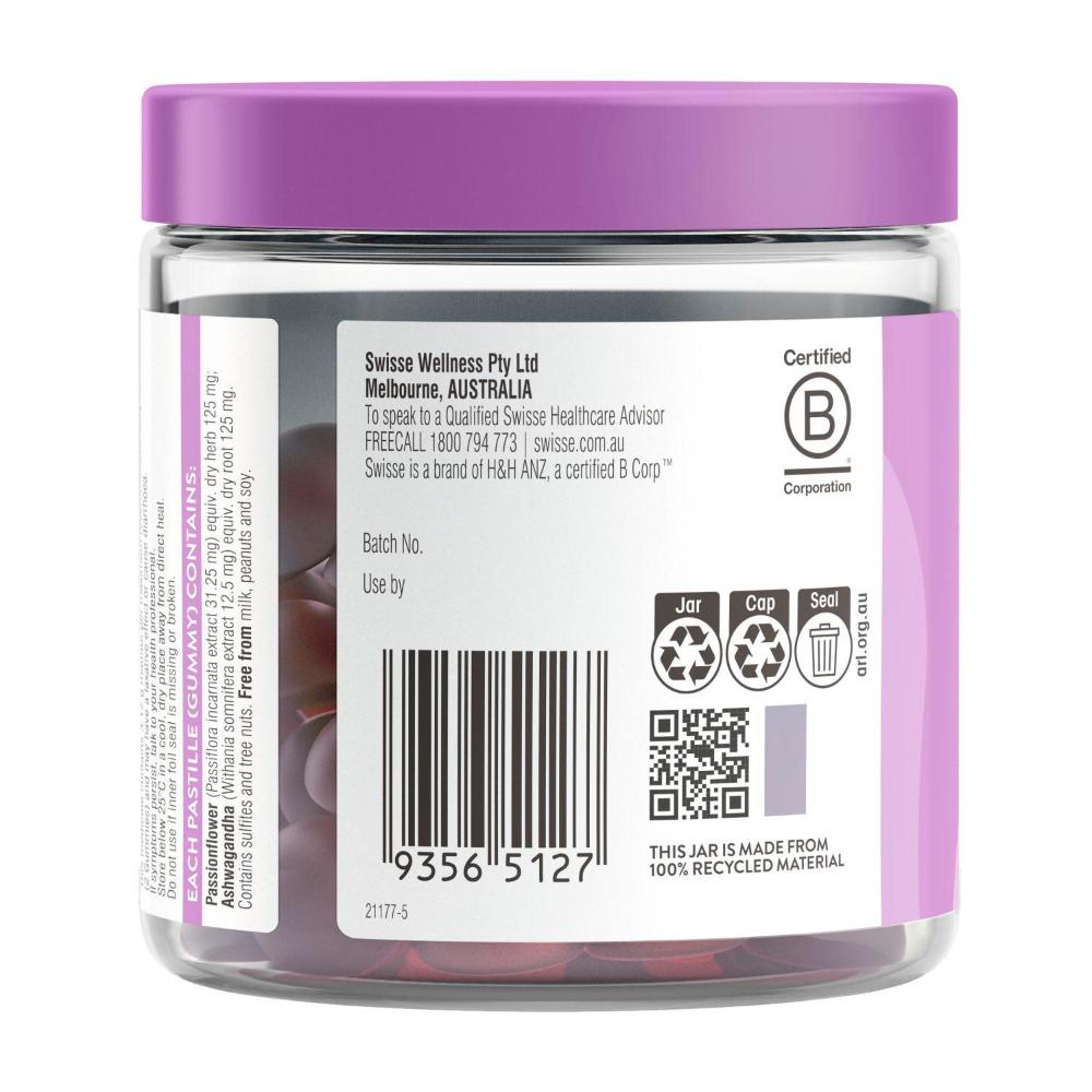 Swisse Ultiboost Calm + Sleep Gummies Assists The Body in Coping With Stress - 60 pack