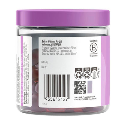 Swisse Ultiboost Calm + Sleep Gummies Assists The Body in Coping With Stress - 60 pack
