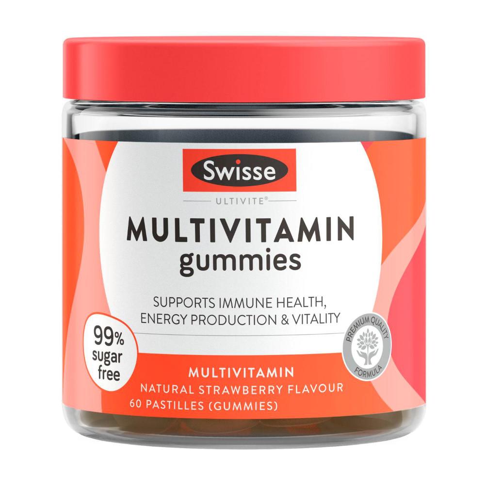 Swisse Ultivite Multivitamin Gummies With Key Nutrients - 60 pack