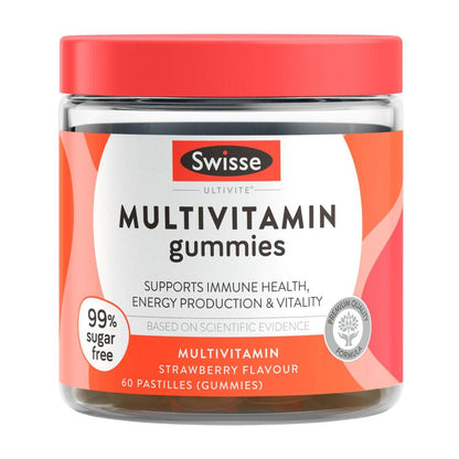 Swisse Ultivite Multivitamin Gummies With Key Nutrients - 60 pack