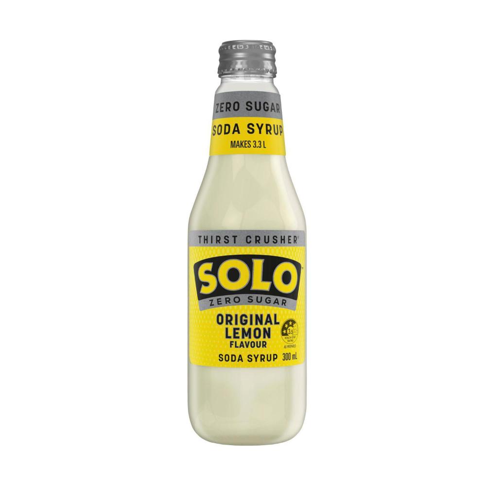 Solo Zero Sugar Soda Syrup Sugar Free Cordial For Soda Water - 300mL