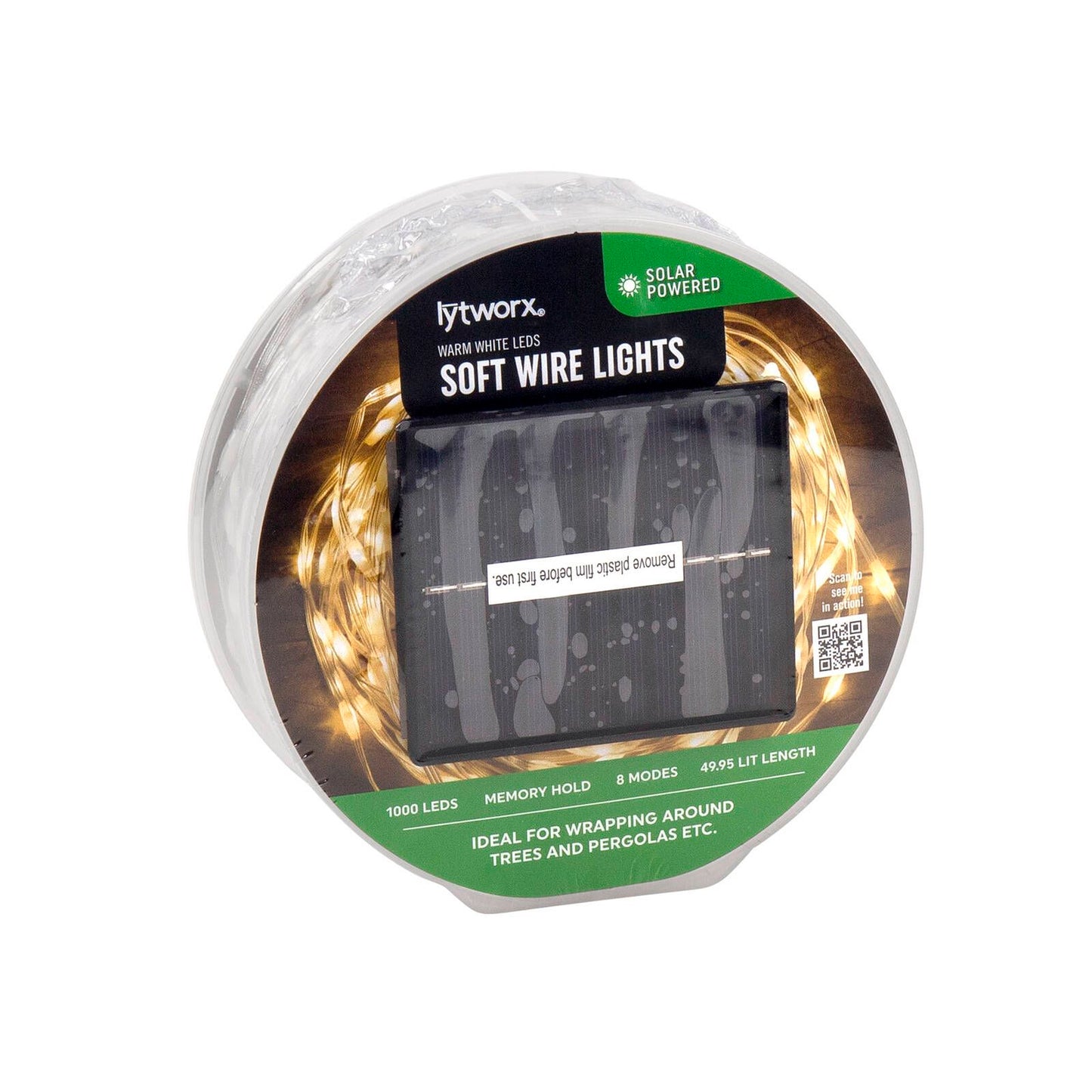 Lytworx Warm White Solar Soft Wire Lights - 49.95m