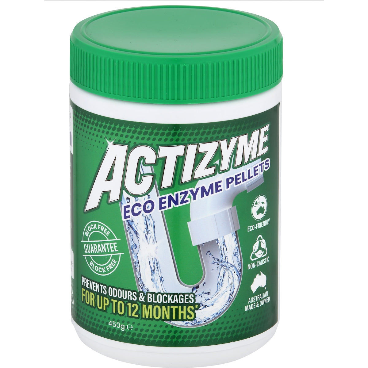 Actizyme Drain Cleaner Safe Pellet Natural 450g