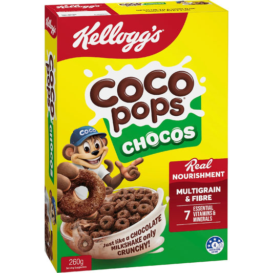 Kellogg's Coco Pops Chocos Multigrain Breakfast Cereal 260g