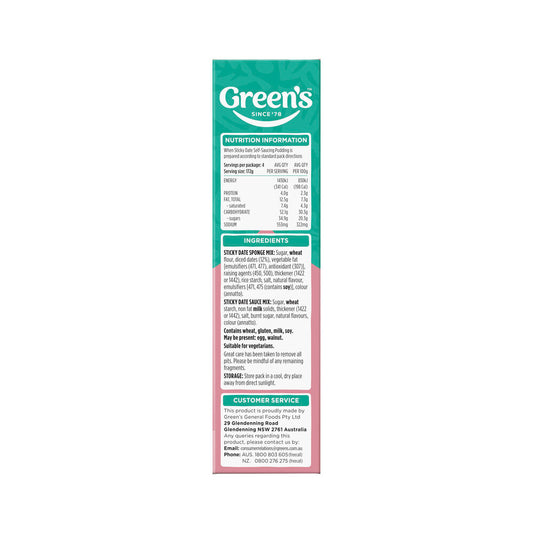 Green's Sticky Date Pudding Mix - 260g