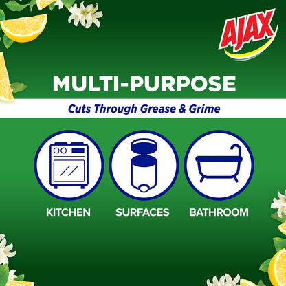 Ajax Spray & Wipe Lemon Citrus Refill 750ml