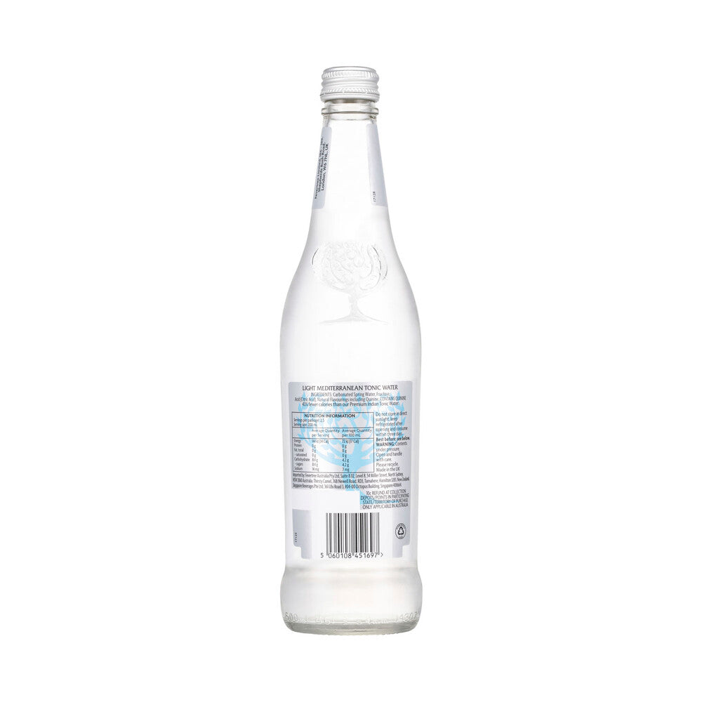 Fever-Tree Premium Mixers Mediterranean Light Tonic Water - 500mL