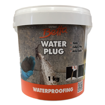 Gripset Betta Water Plug - 1kg - Powder - Rapid Setting Sealant