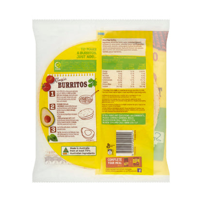 Old El Paso Jumbo Tortillas Burrito 6 Pack - 450g