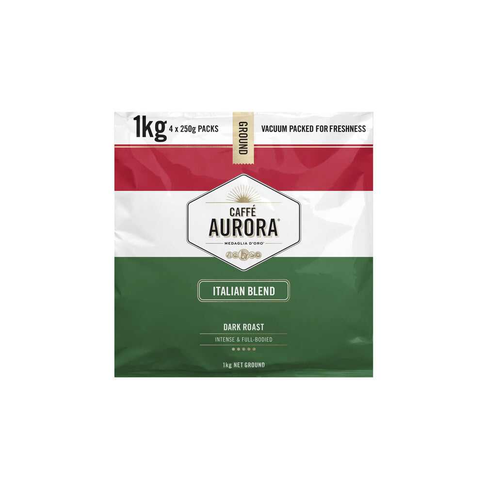 Caffe Aurora Italian Blend Ground Coffee - 1kg