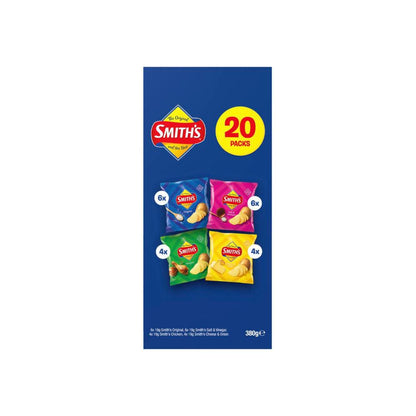 Smith's Crinkle Cut Chips Lunchbox Multipack 20 Pack - 380g