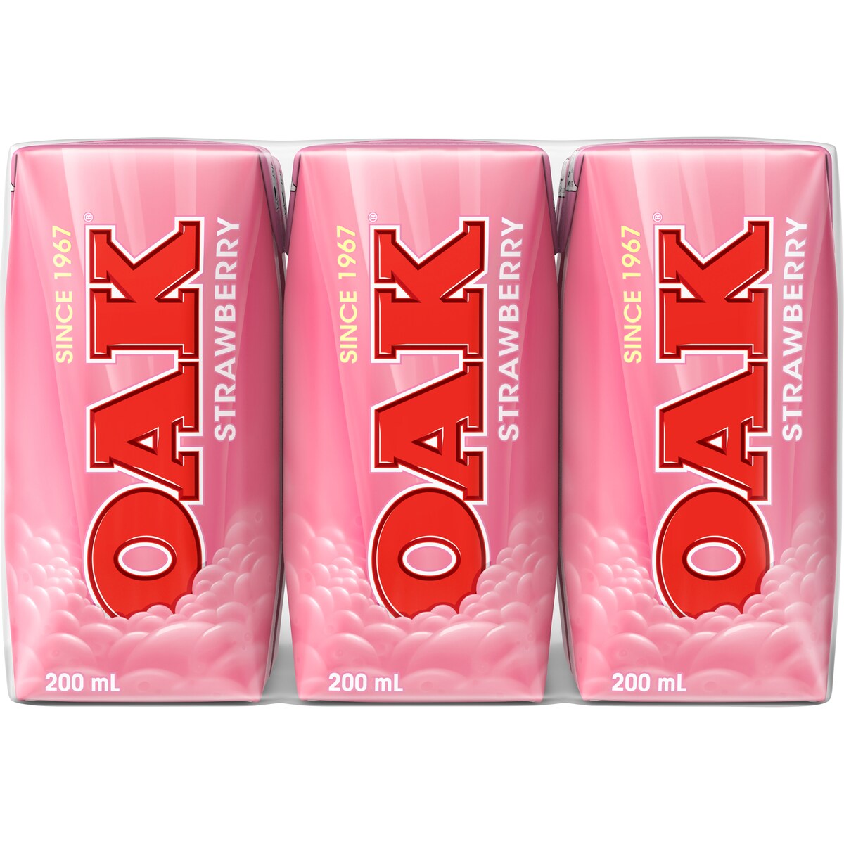 Oak Strawberry Milk 200ml X 6 Pack