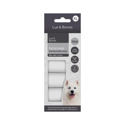 Lux & Bones Eco Poo Bags XL - 60 pack