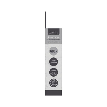 Lux & Bones Eco Poo Bags XL - 60 pack