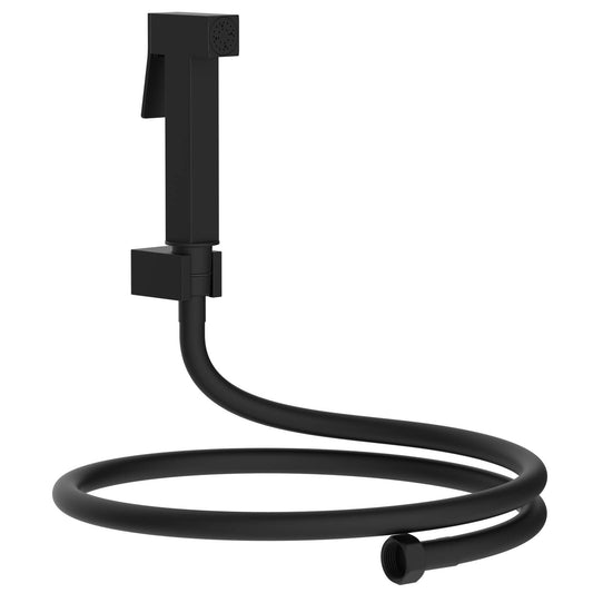 Evekare Square Bidet Spray with Holder - 1.2m - Matte Black