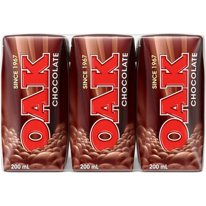 Oak Chocolate Milk 200ml X 6 Pack