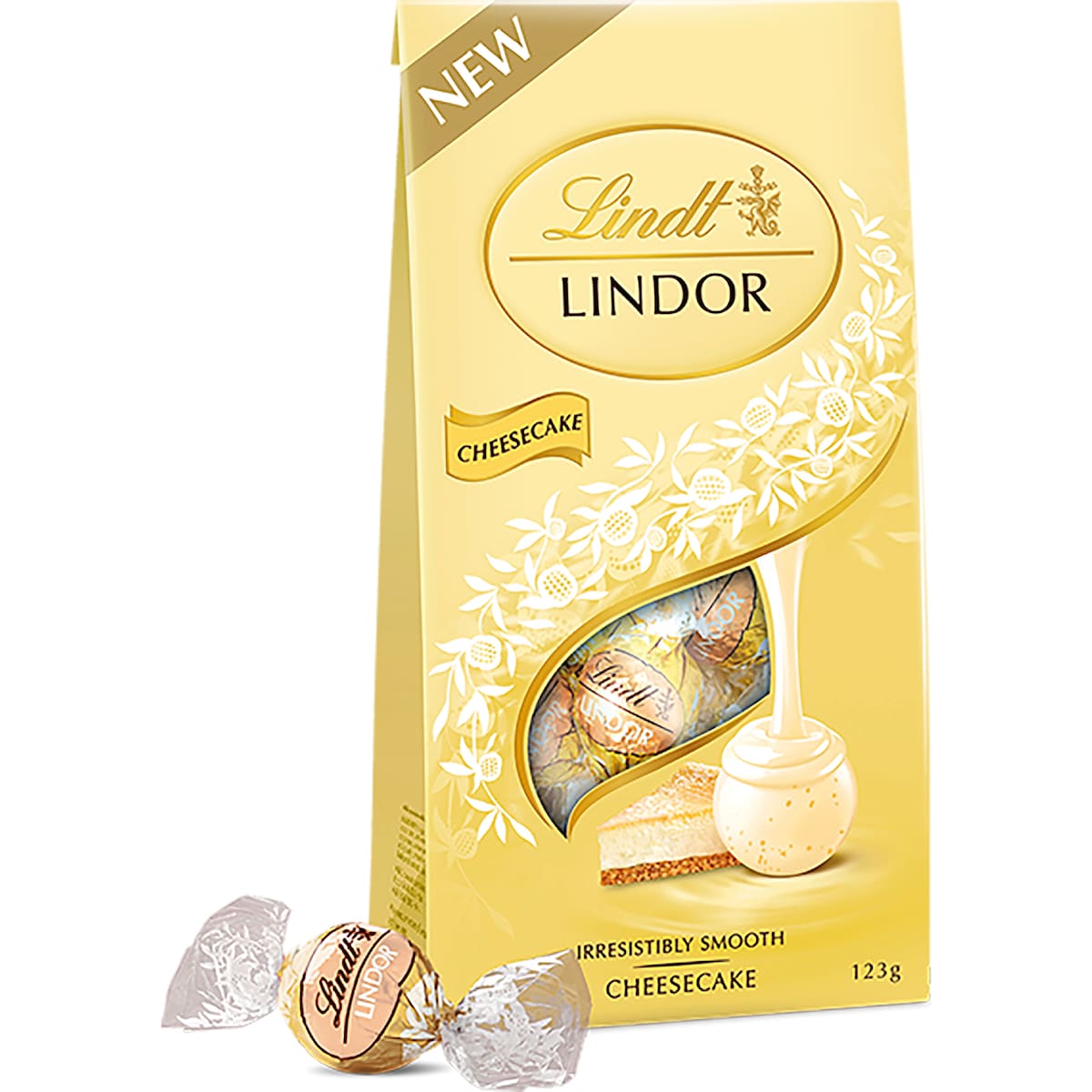 Lindt Lindor Cheesecake Chocolate Bag 123g