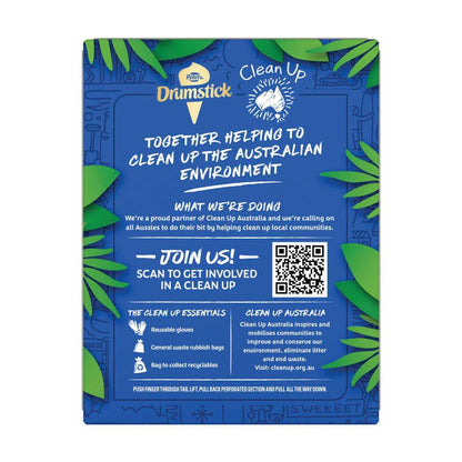 Peters Drumstick Plant Based Classic Vanilla 4 Pack - 475mL