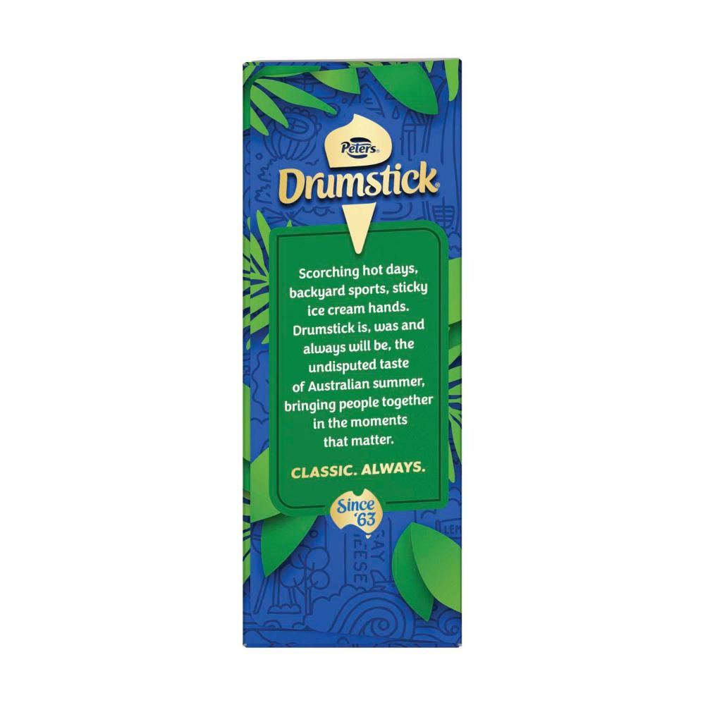 Peters Drumstick Plant Based Classic Vanilla 4 Pack - 475mL