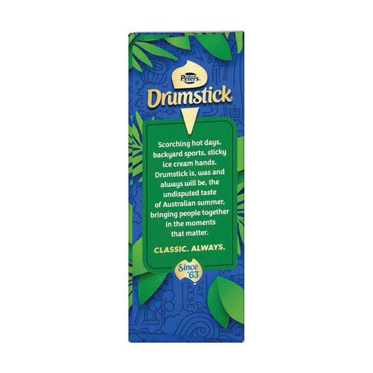 Peters Drumstick Plant Based Classic Vanilla 4 Pack - 475mL