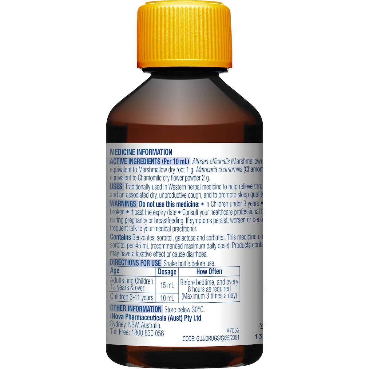 Duro-tuss Relief Dry Cough Night Time Liquid 3 Years + 200ml
