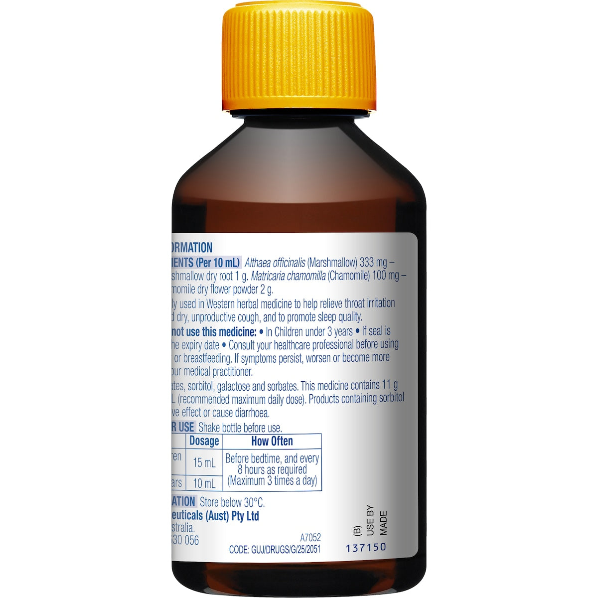 Duro-tuss Relief Dry Cough Night Time Liquid 3 Years + 200ml