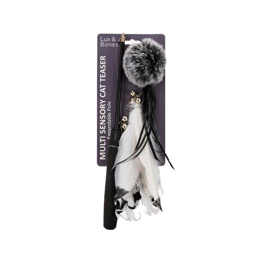Lux & Bones Interchangeable Cat Toy With Extendable 1m Pole - 1 pack
