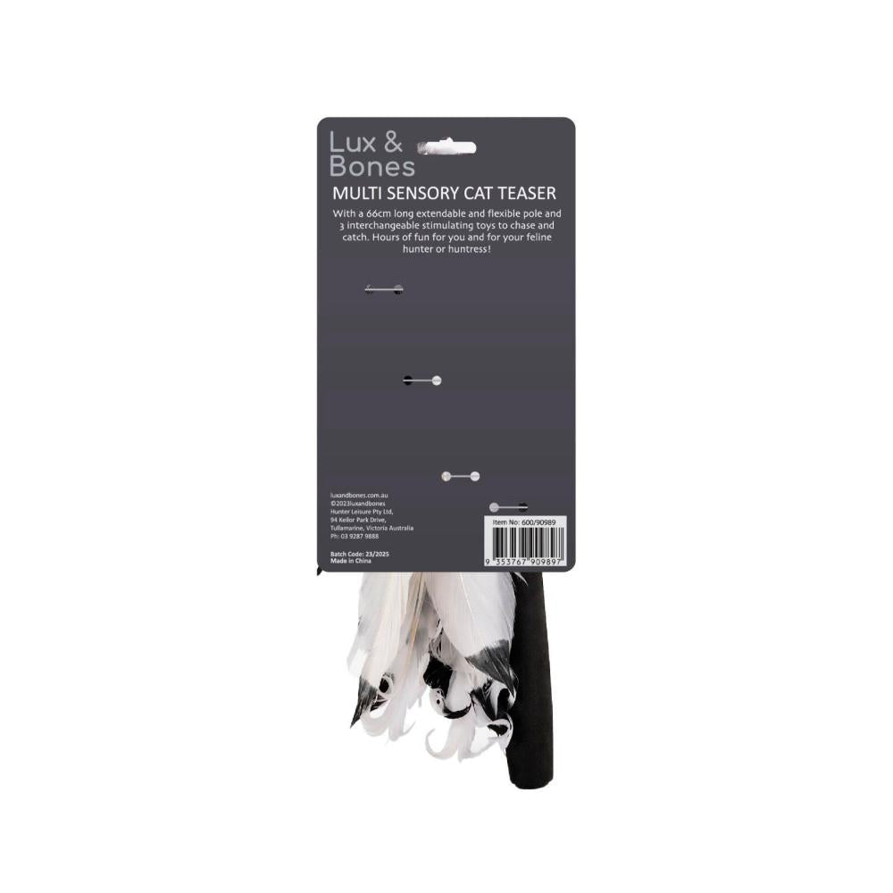 Lux & Bones Interchangeable Cat Toy With Extendable 1m Pole - 1 pack