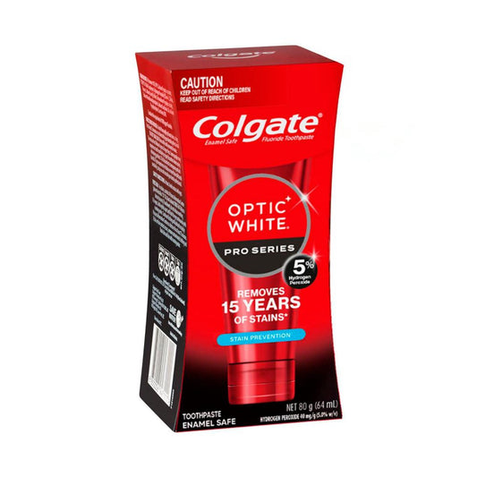 Colgate Optic White Pro Series Teeth Whitening Toothpaste Enamel Safe With 5% Hy ... 80g