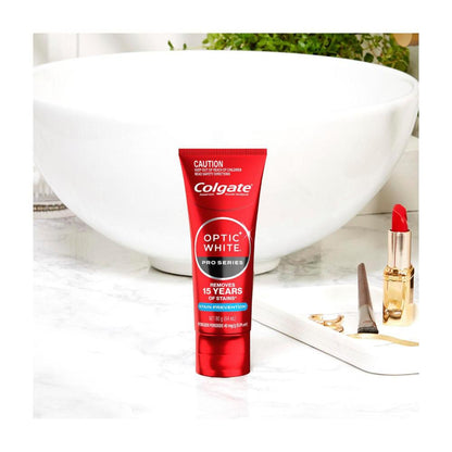 Colgate Optic White Pro Series Teeth Whitening Toothpaste Enamel Safe With 5% Hy ... 80g