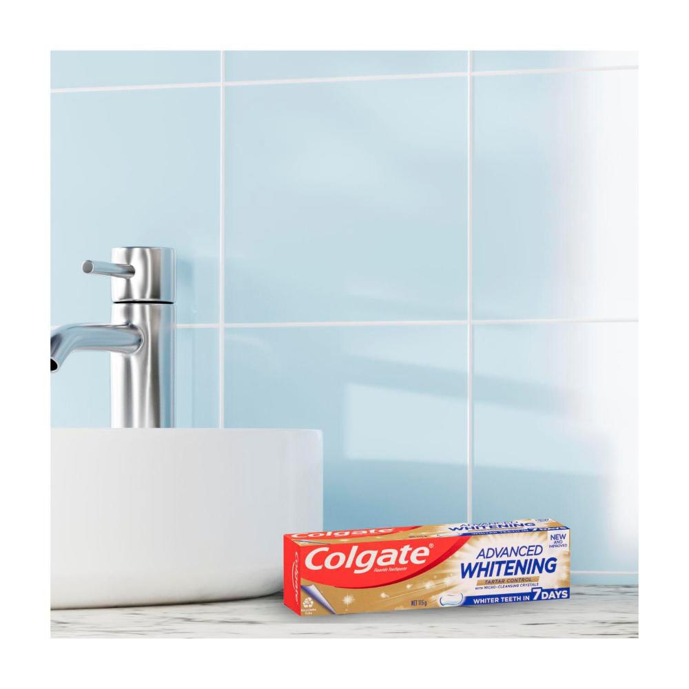Colgate Advanced Whitening Toothpaste And Tartar Control - 115g
