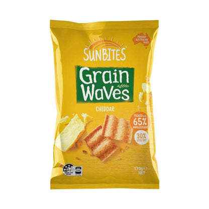 Sunbites Grain Waves Wholegrain Chips Cheddar - 170g