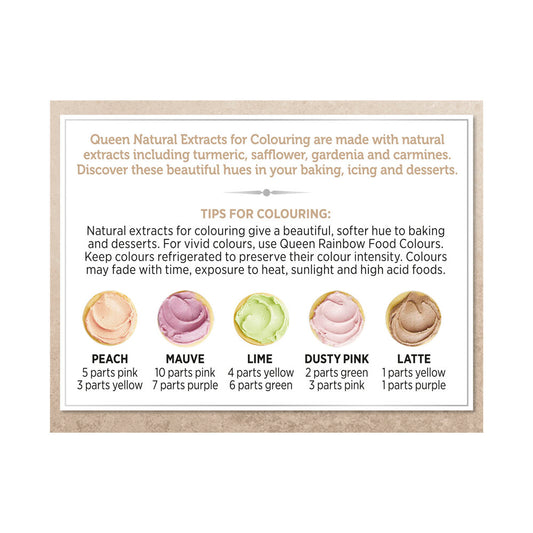 Queen All Natural Food Colours Rainbow 4 Pack - 28 mL