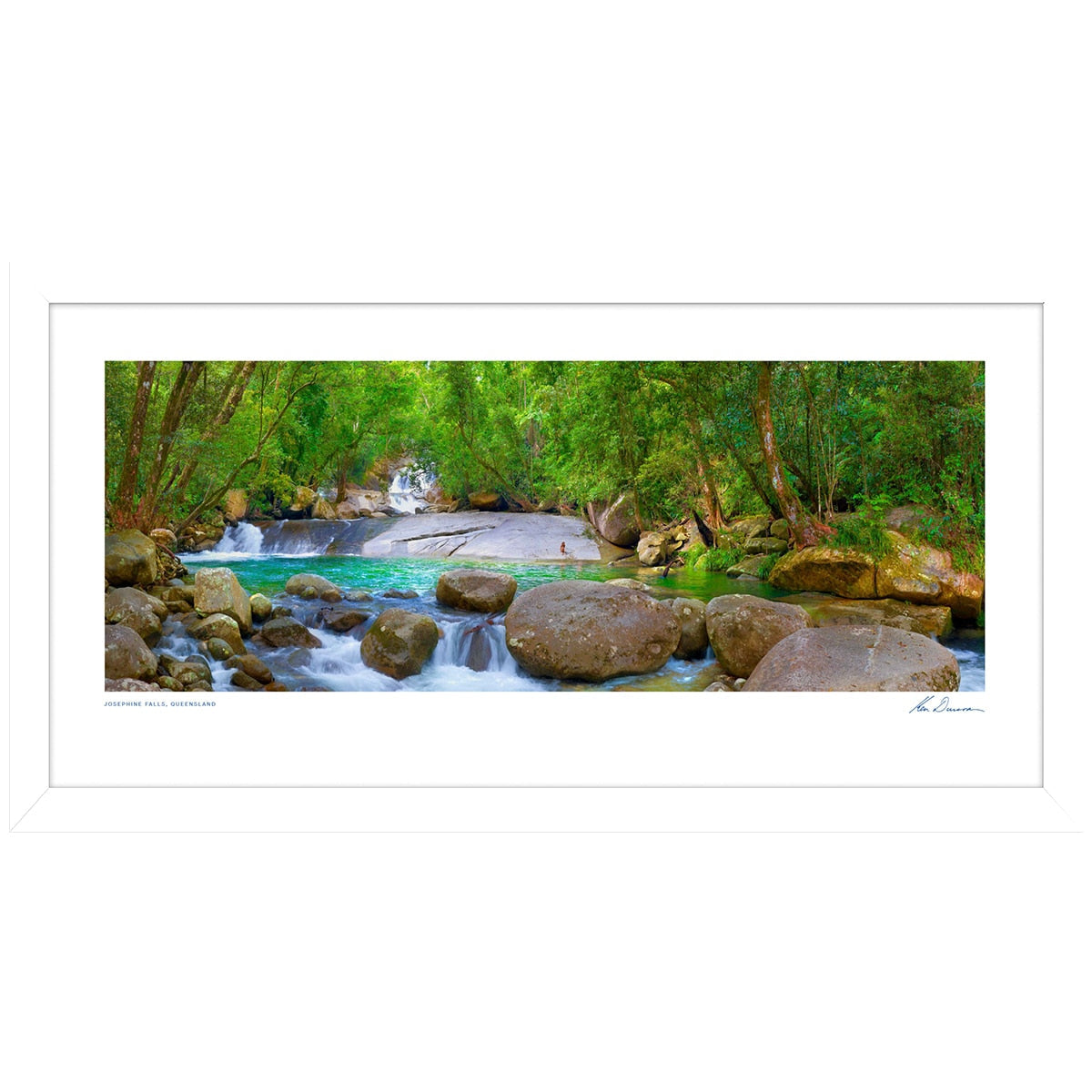 Ken Duncan Josephine Falls Framed Print Popjf-F Multi Wooden Frame