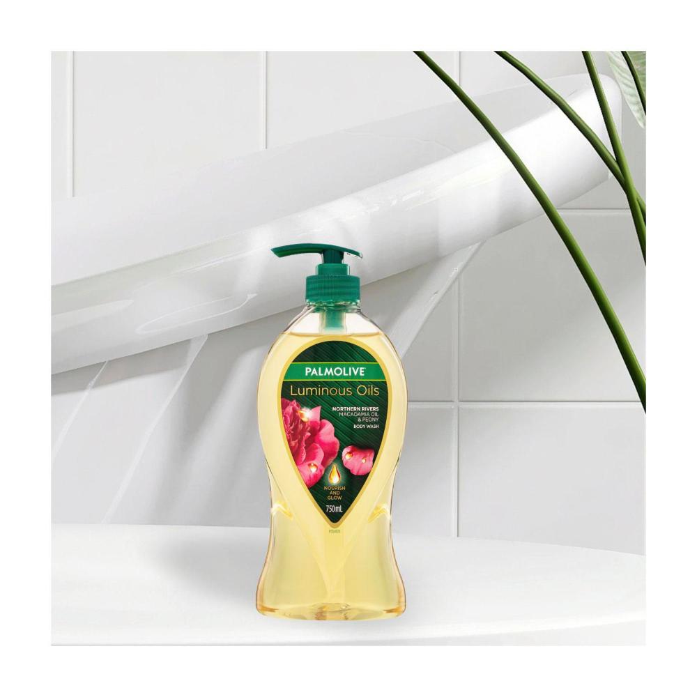 Palmolive Body Wash Luminous Oils Macadamia Oil & Peony - 750mL