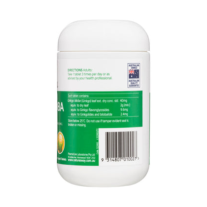 Nature's Way Brain & Memeory Gingko 2000mg - 120 pack