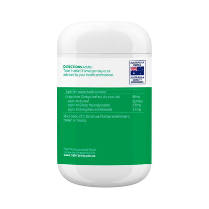 Nature's Way Brain & Memeory Gingko 2000mg - 120 pack